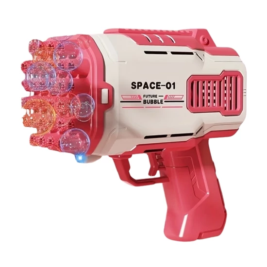 Kézi buborékfújó pisztoly gyerekeknek - Rózsaszín EG2179225-2