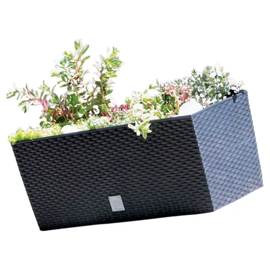 17 literes rattan hatású ültetőláda V5M4432021