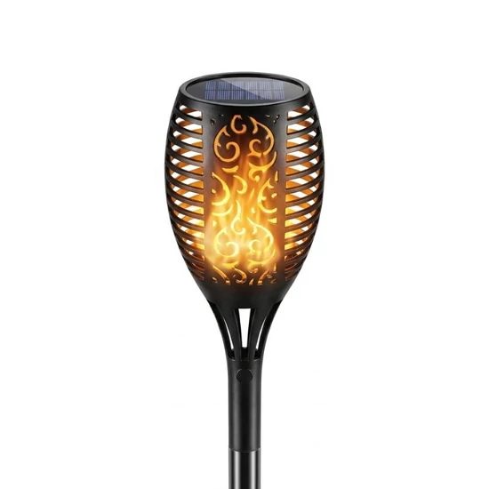 Valósághű Lánghatású Szolár Kerti Fáklya 16004