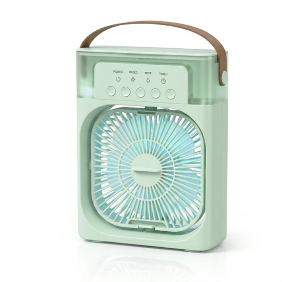 Hordozható 3 az 1-ben Léghűtő Ventilátor – Párásító és Illatosító Funkcióval HLV-31