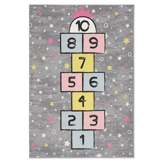 Ugróiskola mintás gyerek szőnyeg csillagos háttérrel 120 x 180 cm GYSZ36