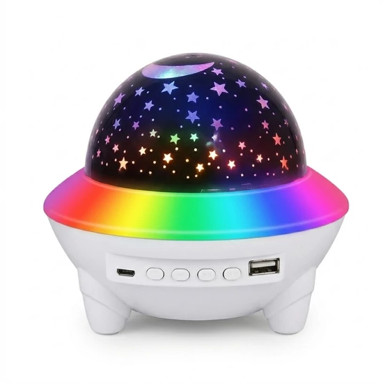 LED Crystal Magic Ball Light – UFO Formájú Csillagkivetítő és Partylámpa LEDC01U