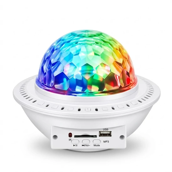 LED UFO Music Crystal Magic Ball – Sokoldalú Partylámpa és Hangszóró LU001C