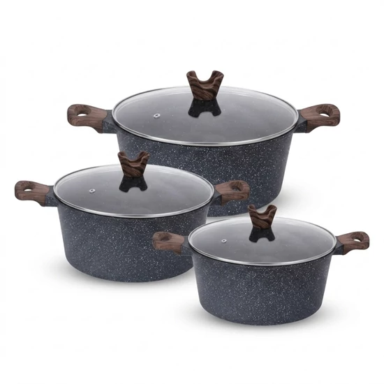 HotChef 6 részes főzőedény készlet – Tapadásmentes NUBE26-25