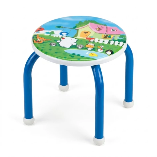 Színes Gyermek Hokedli – Mesés Falusi Élet Mintával SGH-03M