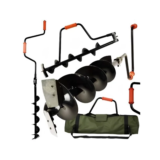 Jégfúró 150mm Hokkaido, 140cm összecsukható tok 70cm jéghez W26551