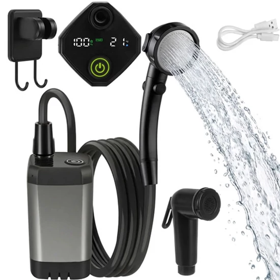 Trizand 6000mAh akkumulátoros hordozható zuhany 00027539