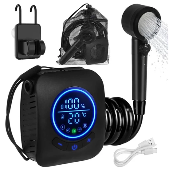 Trizand 8000mAh akkumulátoros hordozható zuhany 00027551