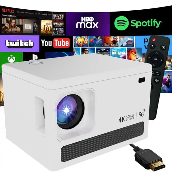 Videoprojektor x6 4k android tv 11.0 wifi 06378