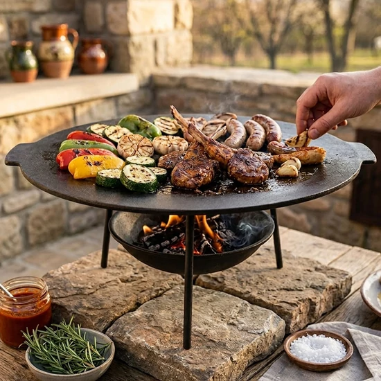 Perfect Home Öntöttvas Grill tárcsa 44 cm 17893