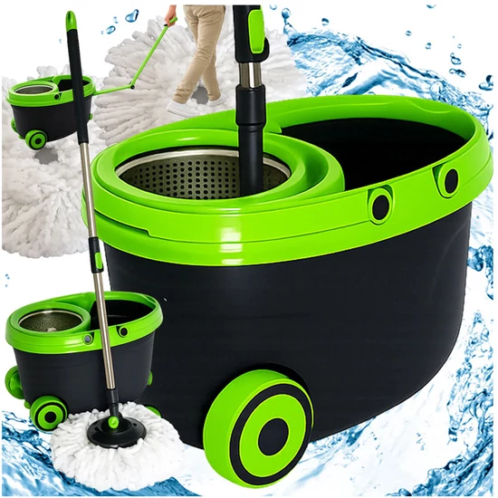 360 fokos forgófelmosó kerekes vödörrel 27774