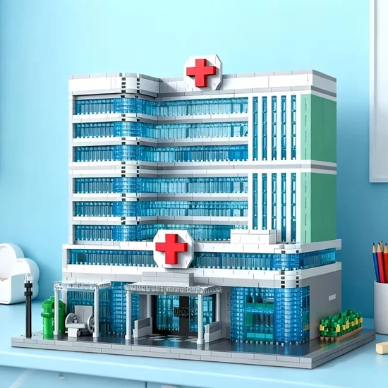 2860 db kórház építőkocka készlet 49MK1549Q3