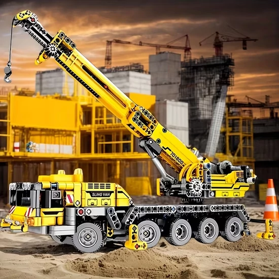 Városi daru építőkocka készlet 52M595QG35