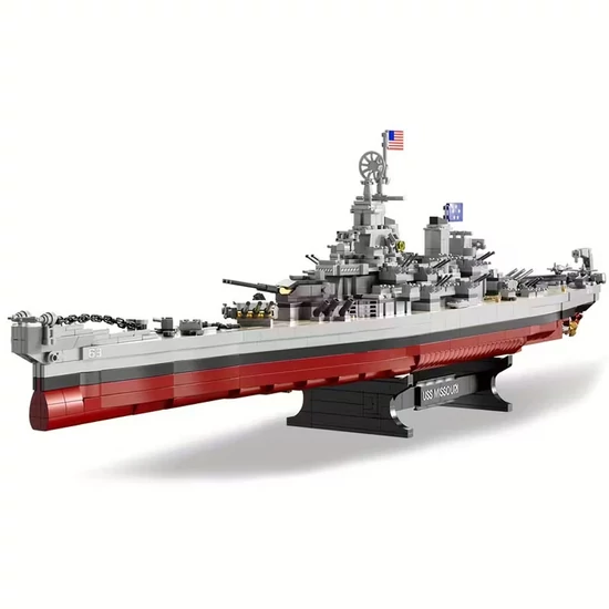 2228 db USS Missouri építőkocka készlet hadihajó AM1164410