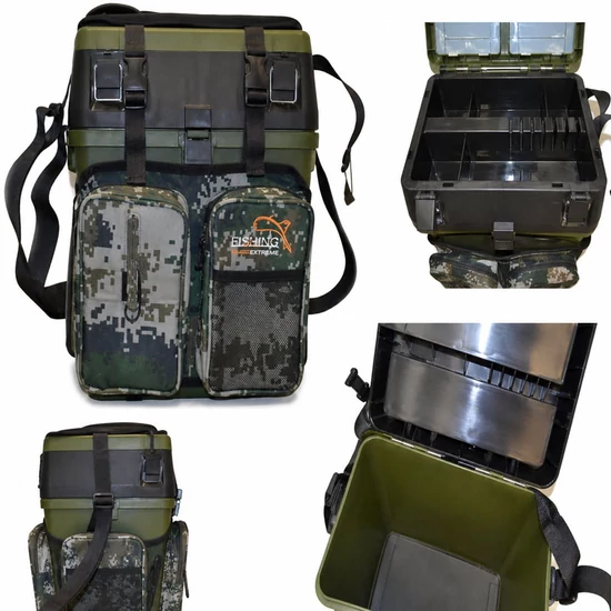 CamoTackle Pro Horgász Táska & Láda Kombó W20505