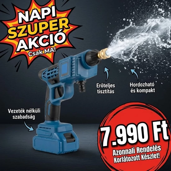 HÖXTER Akkumulátoros Magasnyomású Mosó – 68V HX-4099