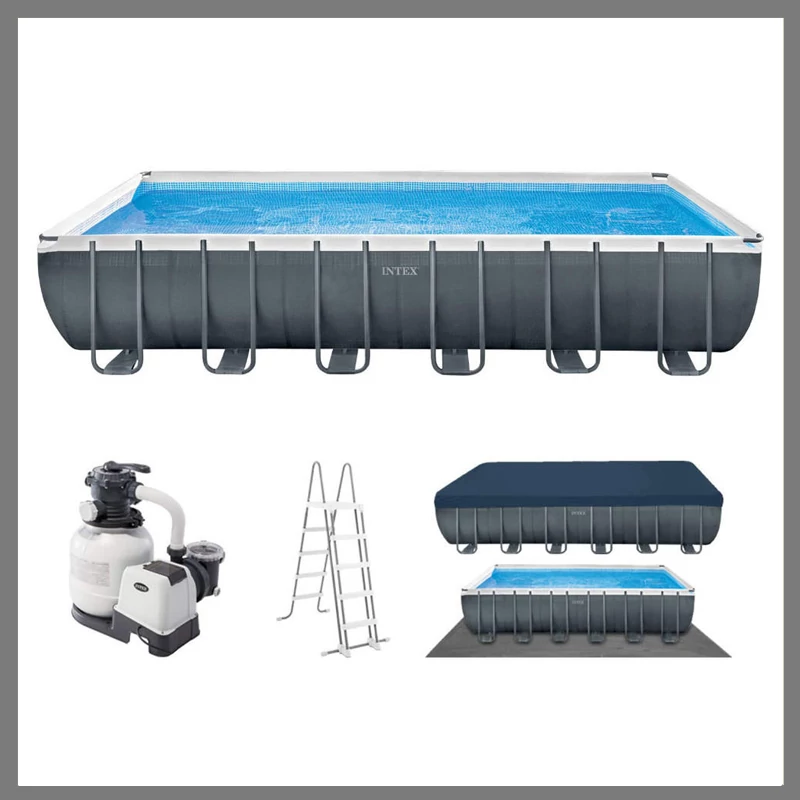 Intex 26364 téglalap alakú ultra medence készlet + homokszűrés 732 x 366 x 132 cm 146364