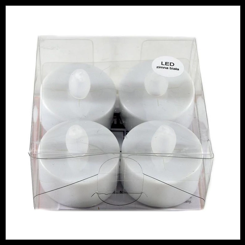 Elektromos led hidegfehér teamécses/4db 32795h