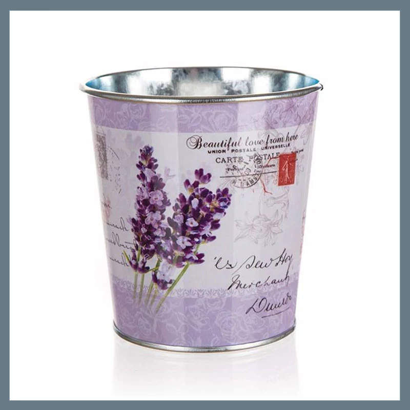 HOME DECOR LAVENDER fém virágtartó, 10 x 10 x 7,5 cm 63918651
