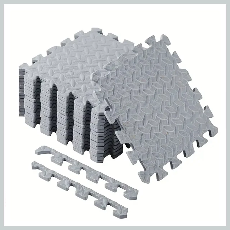 Puzzle szőnyeg szett – habmatrac 24 darabos szürke CR1723217-sz