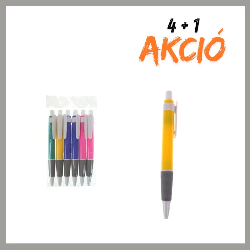 5 darabos Nyomógombos Tollkészlet 4+1 AKCIÓ PEN-16125-akcio