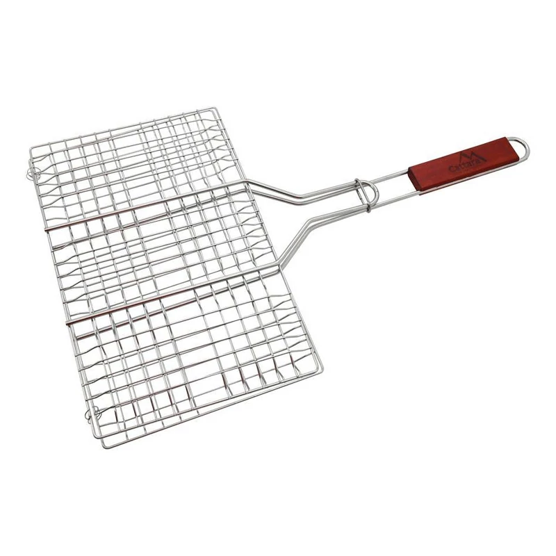 Grillrács 35 × 23 cm fanyelű 13117