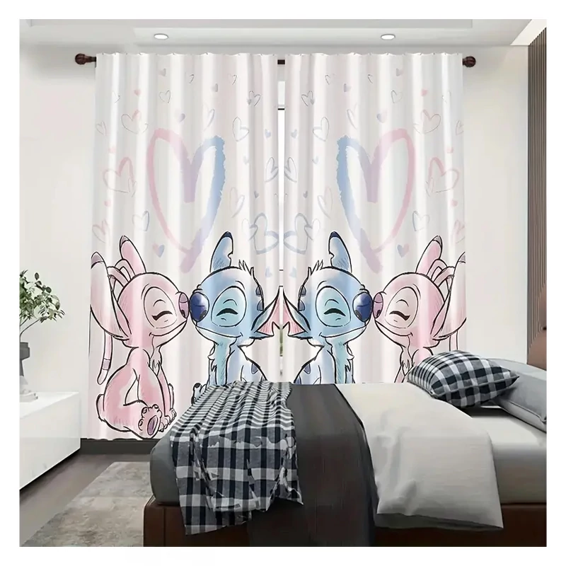 Disney Stitch és Angel függönyszett – 2 db 166 X 75 XA3529048-2