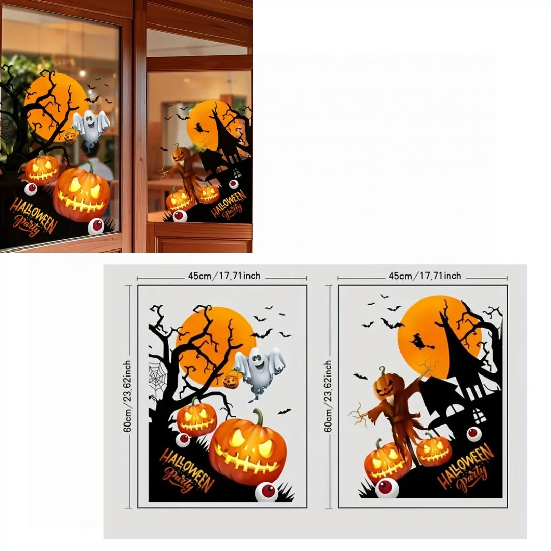 Halloween ablakmatrica szett 2 db – FY3674396