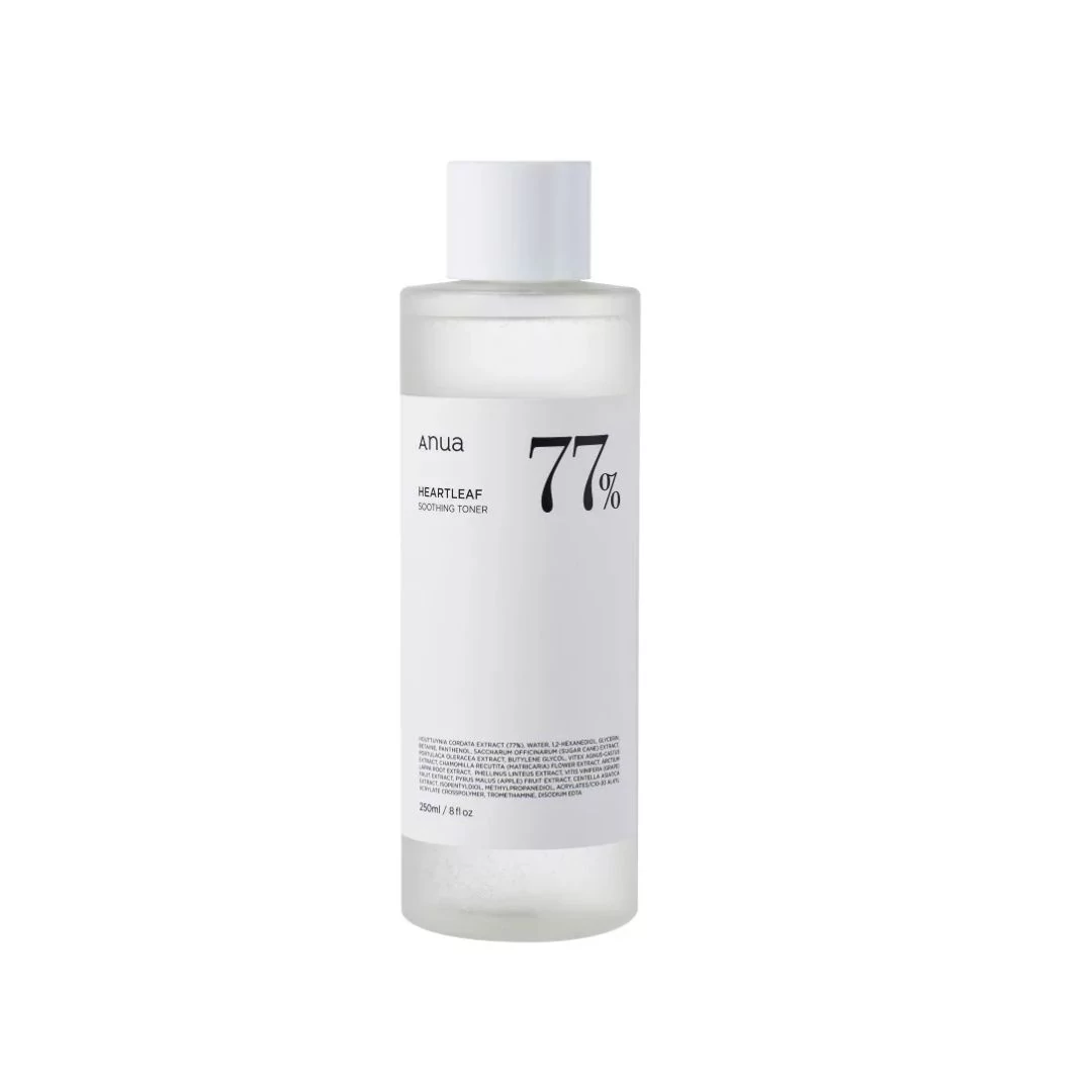 ANUA Heartleaf 77% Bőrnyugtató és Hidratáló Tonik, Kaméleonlevél kivonattal 250 ml 8809640734694