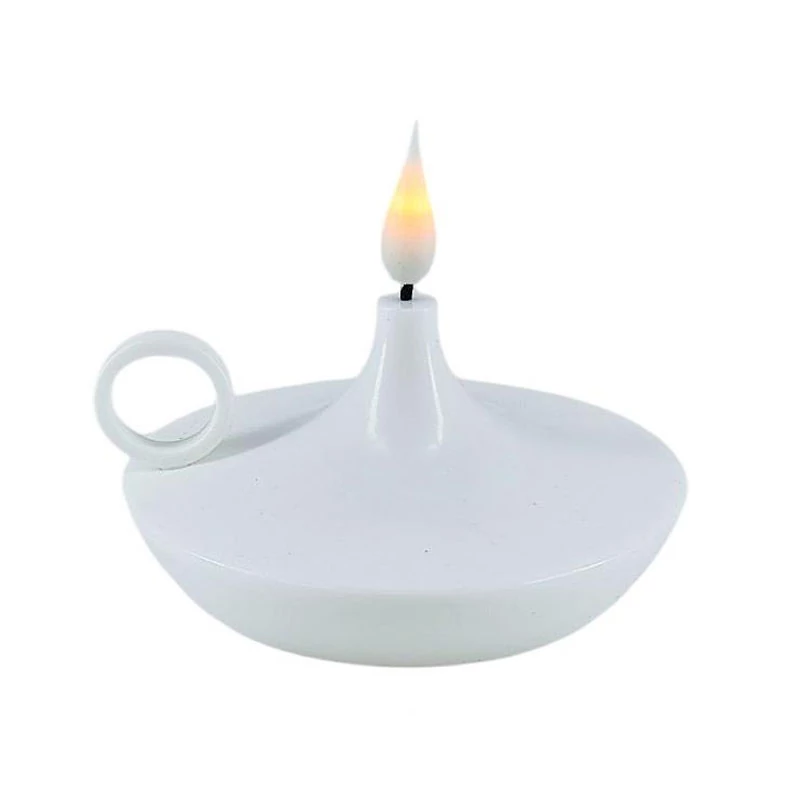 Elektromos LED olajlámpa – fehér, 10×8,5 cm 59692