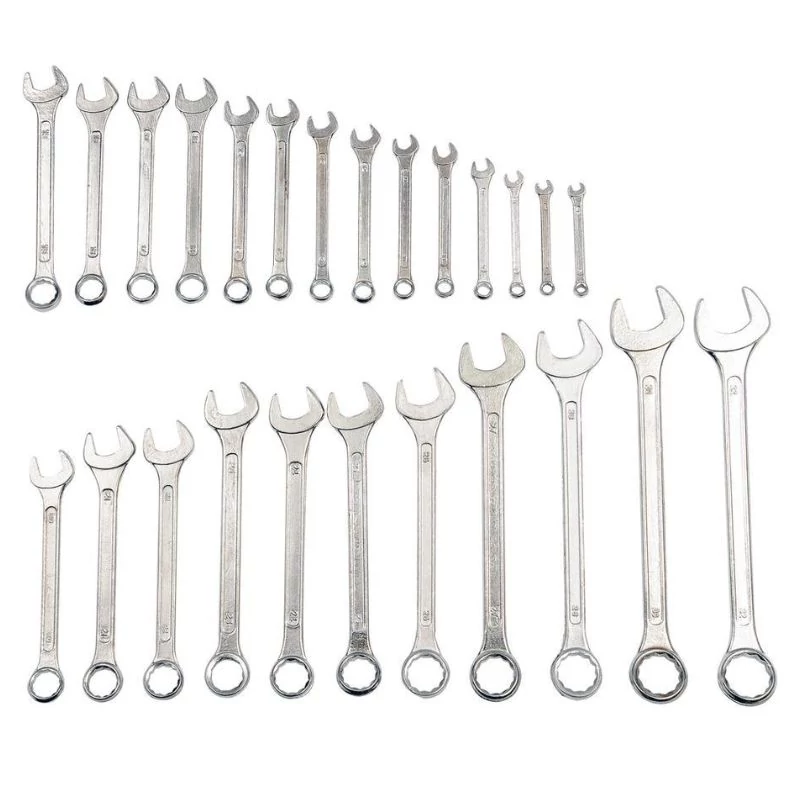 Csillag-villáskulcs készlet 6–32 mm – 25 darabos, CrV acél TO-51650