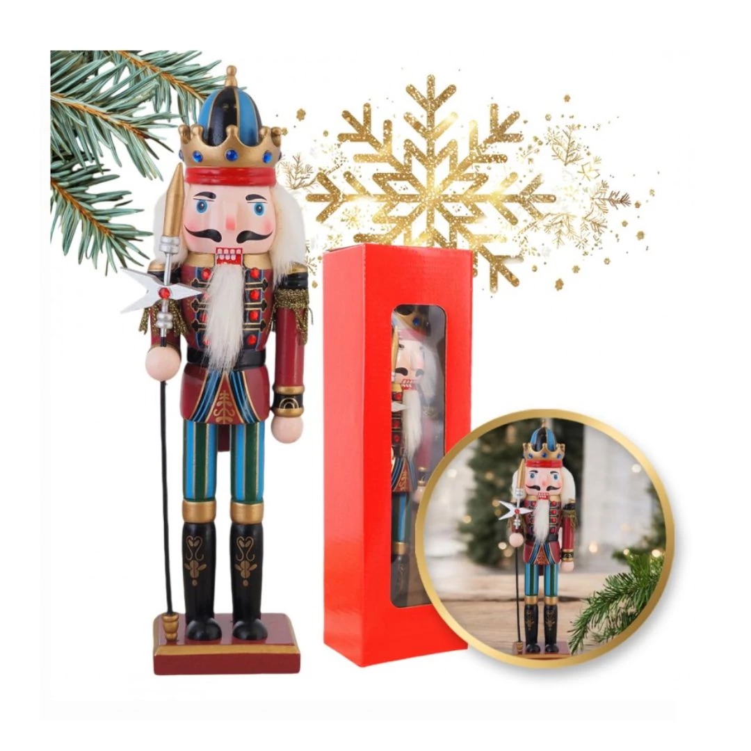 Diótörő figura koronával – 30 cm KSN156